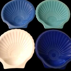 Fiestaware Shell Plates-- set of 4
